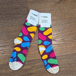 NWT TWO PAIRS SOCK CLUB SLACK SOCKS... #6879
